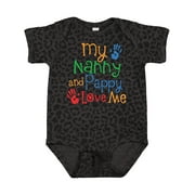 Inktastic Nanny and Pappy Love Me Boys or Girls Baby Bodysuit