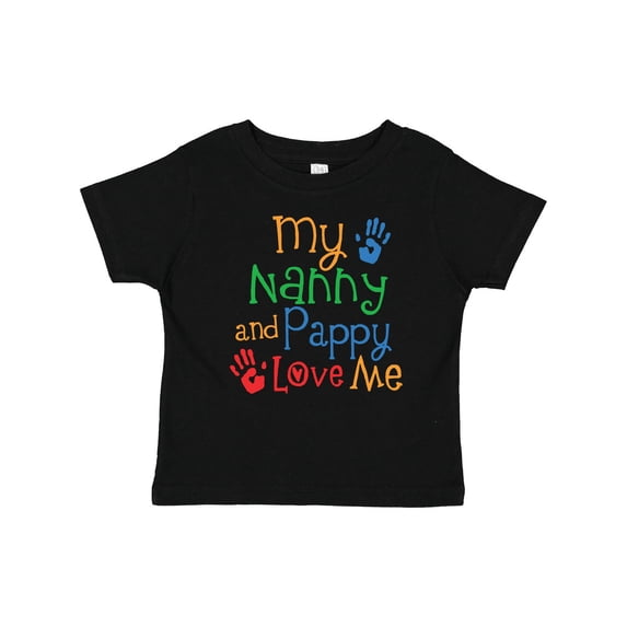 Inktastic Nanny and Pappy Love Me Boys or Girls Baby T-Shirt