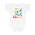 thumbnail image 1 of Inktastic Nanny and Poppy Love Me Grandkid Boys or Girls Baby Bodysuit, 1 of 5
