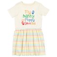 thumbnail image 1 of Inktastic Nanny and Poppy Love Me Grandkid Girls Toddler Dress, 1 of 5