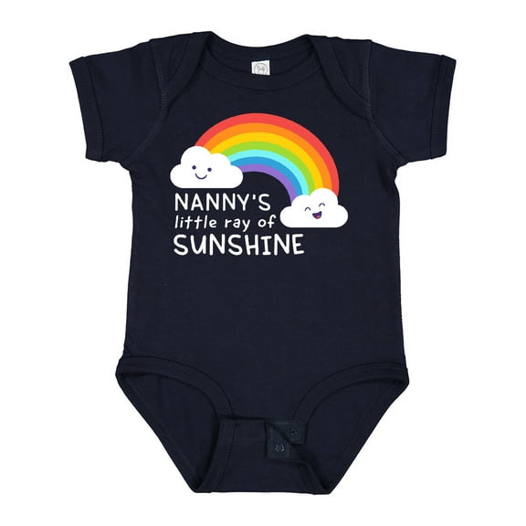Inktastic Nanny's Little Ray of Sunshine Boys or Girls Baby Bodysuit