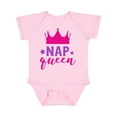 thumbnail image 1 of Inktastic Nap Queen, Crown, Stars - Pink Purple Girls Baby Bodysuit, 1 of 5