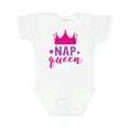 thumbnail image 1 of Inktastic Nap Queen, Crown, Stars - Pink Purple Girls Baby Bodysuit, 1 of 5