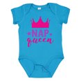 thumbnail image 1 of Inktastic Nap Queen, Crown, Stars - Pink Purple Girls Baby Bodysuit, 1 of 5