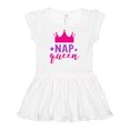 thumbnail image 1 of Inktastic Nap Queen, Crown, Stars - Pink Purple Girls Baby Dress, 1 of 5