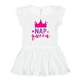 thumbnail image 1 of Inktastic Nap Queen, Crown, Stars - Pink Purple Girls Toddler Dress, 1 of 5