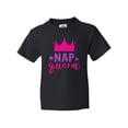 thumbnail image 1 of Inktastic Nap Queen, Crown, Stars - Pink Purple Youth T-Shirt, 1 of 5