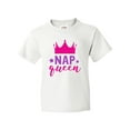 thumbnail image 1 of Inktastic Nap Queen, Crown, Stars - Pink Purple Youth T-Shirt, 1 of 5