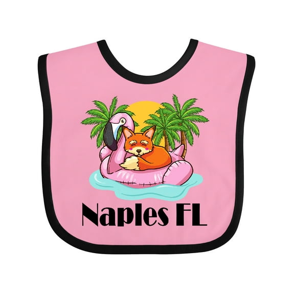 Inktastic Naples Florida Beach Vacation Boys or Girls Baby Bib
