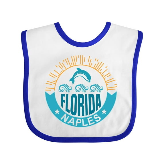Inktastic Naples Florida Beach Vacation Boys or Girls Baby Bib