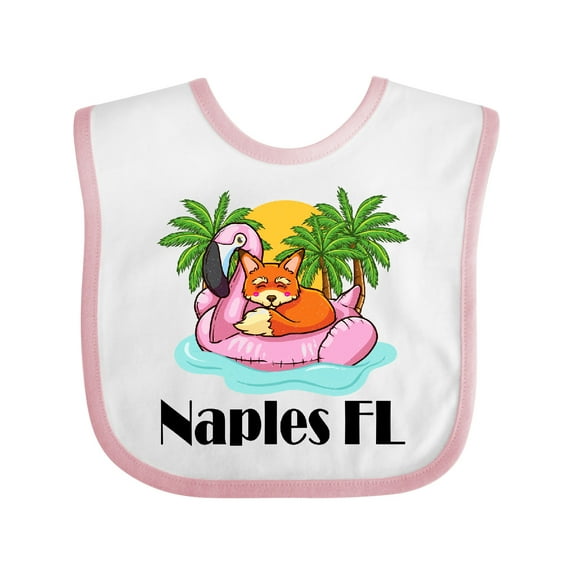Inktastic Naples Florida Beach Vacation Boys or Girls Baby Bib
