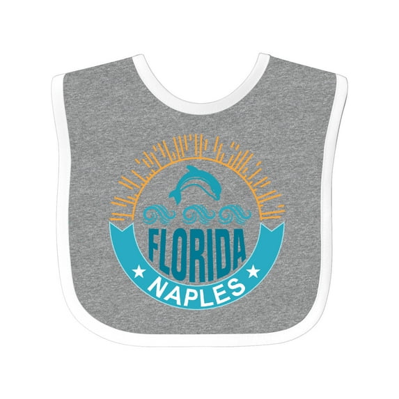 Inktastic Naples Florida Beach Vacation Boys or Girls Baby Bib