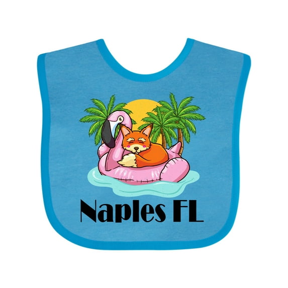 Inktastic Naples Florida Beach Vacation Boys or Girls Baby Bib