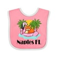 thumbnail image 1 of Inktastic Naples Florida Beach Vacation Boys or Girls Baby Bib, 1 of 4