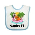 thumbnail image 1 of Inktastic Naples Florida Beach Vacation Boys or Girls Baby Bib, 1 of 4