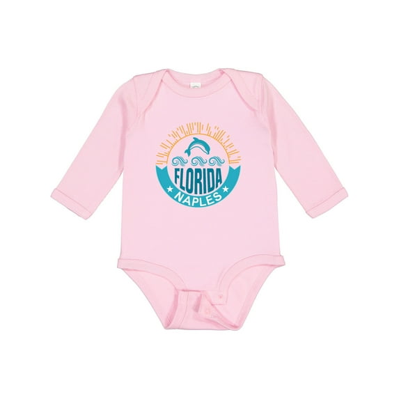 Inktastic Naples Florida Beach Vacation Boys or Girls Long Sleeve Baby Bodysuit