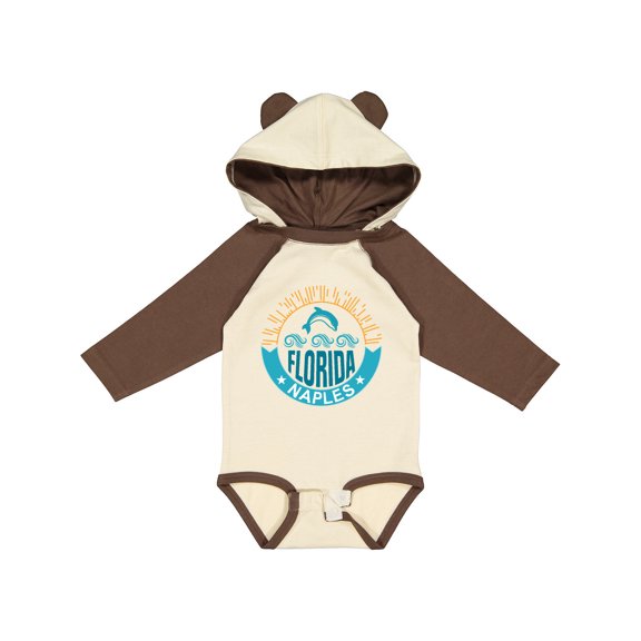 Inktastic Naples Florida Beach Vacation Boys or Girls Long Sleeve Baby Bodysuit