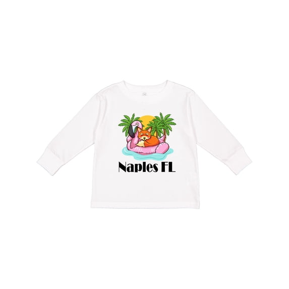 Inktastic Naples Florida Beach Vacation Boys or Girls Long Sleeve Toddler T-Shirt