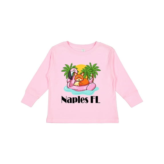Inktastic Naples Florida Beach Vacation Boys or Girls Long Sleeve Toddler T-Shirt