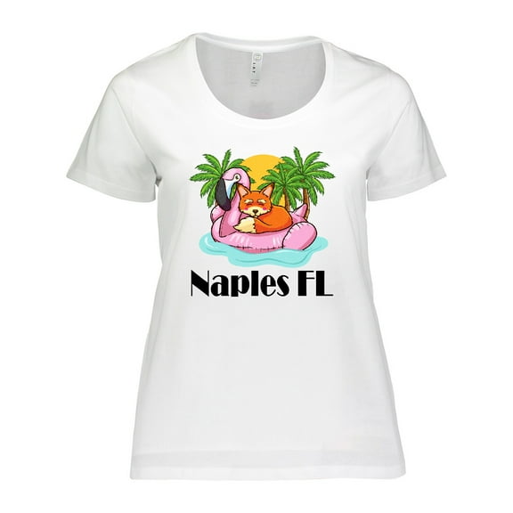 Inktastic Naples Florida Beach Vacation Women's Plus Size T-Shirt
