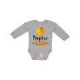 thumbnail image 1 of Inktastic Naples Florida Orange in Heart Boys or Girls Long Sleeve Baby Bodysuit, 1 of 5