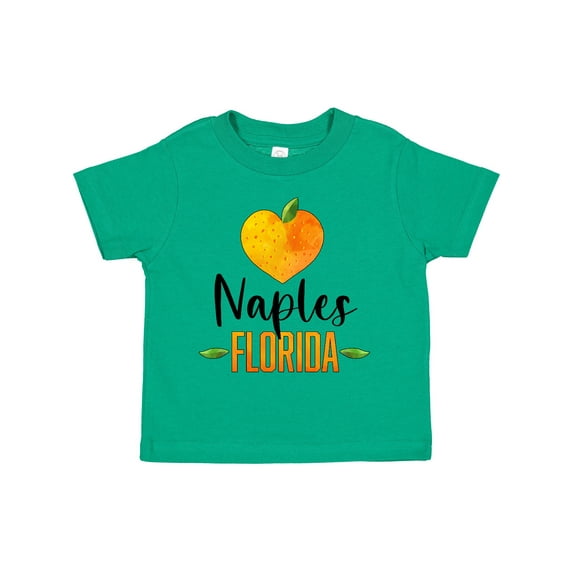 Inktastic Naples Florida Orange in Heart Boys or Girls Toddler T-Shirt