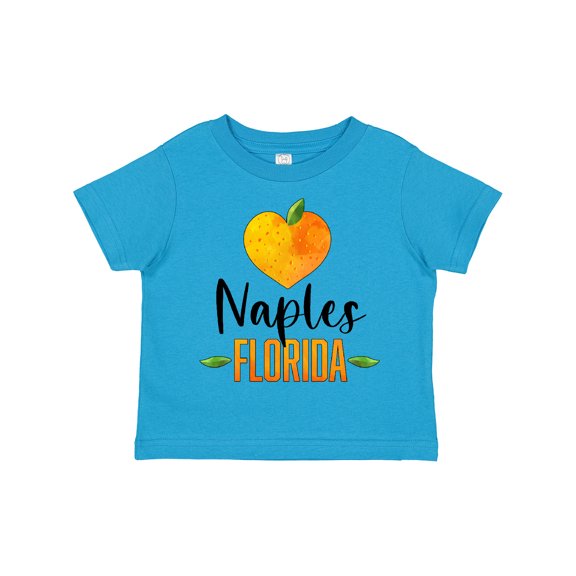 Inktastic Naples Florida Orange in Heart Boys or Girls Toddler T-Shirt