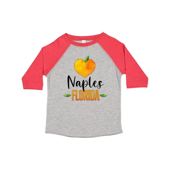 Inktastic Naples Florida Orange in Heart Boys or Girls Toddler T-Shirt