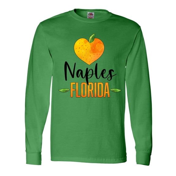 Inktastic Naples Florida Orange in Heart Long Sleeve T-Shirt