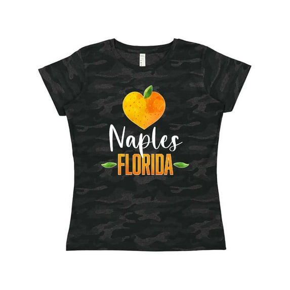 Inktastic Naples Florida Orange in Heart Women's T-Shirt