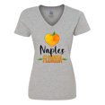 thumbnail image 1 of Inktastic Naples Florida Orange in Heart Women's V-Neck T-Shirt, 1 of 5