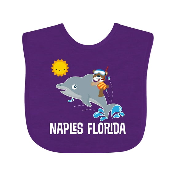 Inktastic Naples Florida Vacation Boys or Girls Baby Bib