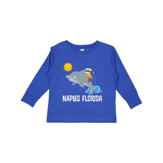 Inktastic Naples Florida Vacation Boys or Girls Long Sleeve Toddler T-Shirt