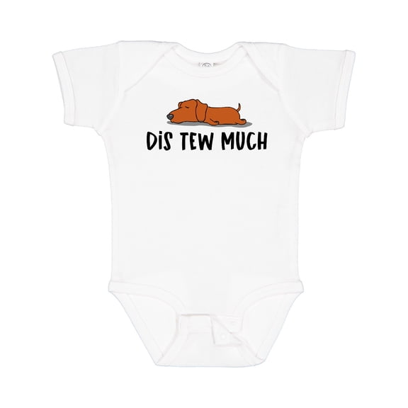Inktastic Napping Dis Tew Much Daschund Weiner Dog Brown Boys or Girls Baby Bodysuit
