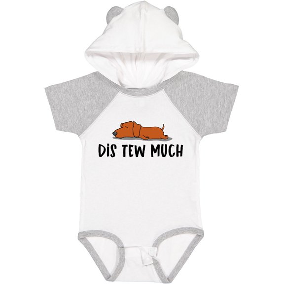 Inktastic Napping Dis Tew Much Daschund Weiner Dog Brown Boys or Girls Baby Bodysuit