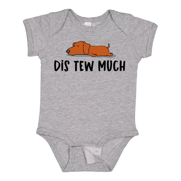 Inktastic Napping Dis Tew Much Daschund Weiner Dog Brown Boys or Girls Baby Bodysuit