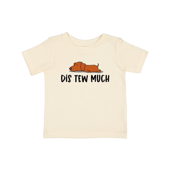 Inktastic Napping Dis Tew Much Daschund Weiner Dog Brown Boys or Girls Baby T-Shirt