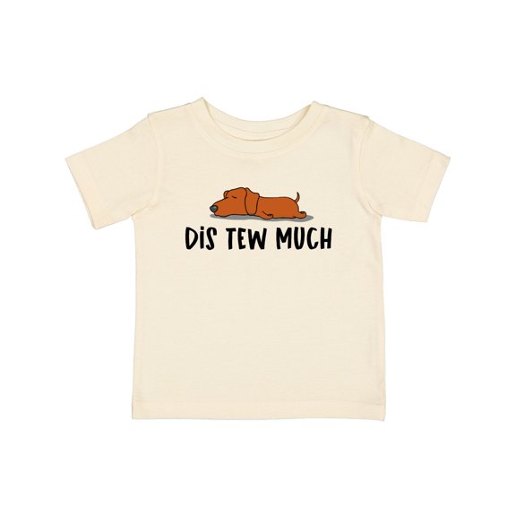 Inktastic Napping Dis Tew Much Daschund Weiner Dog Brown Boys or Girls Baby T-Shirt