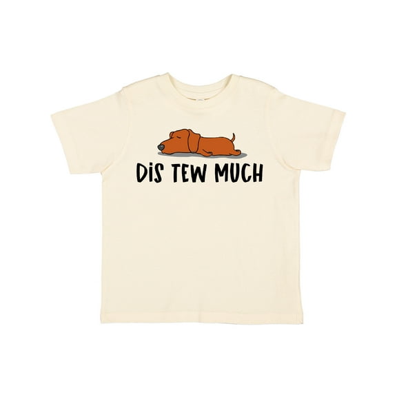Inktastic Napping Dis Tew Much Daschund Weiner Dog Brown Boys or Girls Toddler T-Shirt