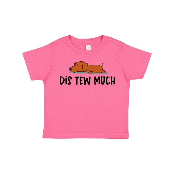 Inktastic Napping Dis Tew Much Daschund Weiner Dog Brown Boys or Girls Toddler T-Shirt