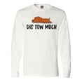 thumbnail image 1 of Inktastic Napping Dis Tew Much Daschund Weiner Dog Brown Long Sleeve T-Shirt, 1 of 5