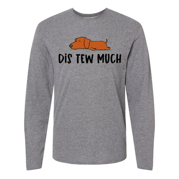 Inktastic Napping Dis Tew Much Daschund Weiner Dog Brown Long Sleeve T-Shirt