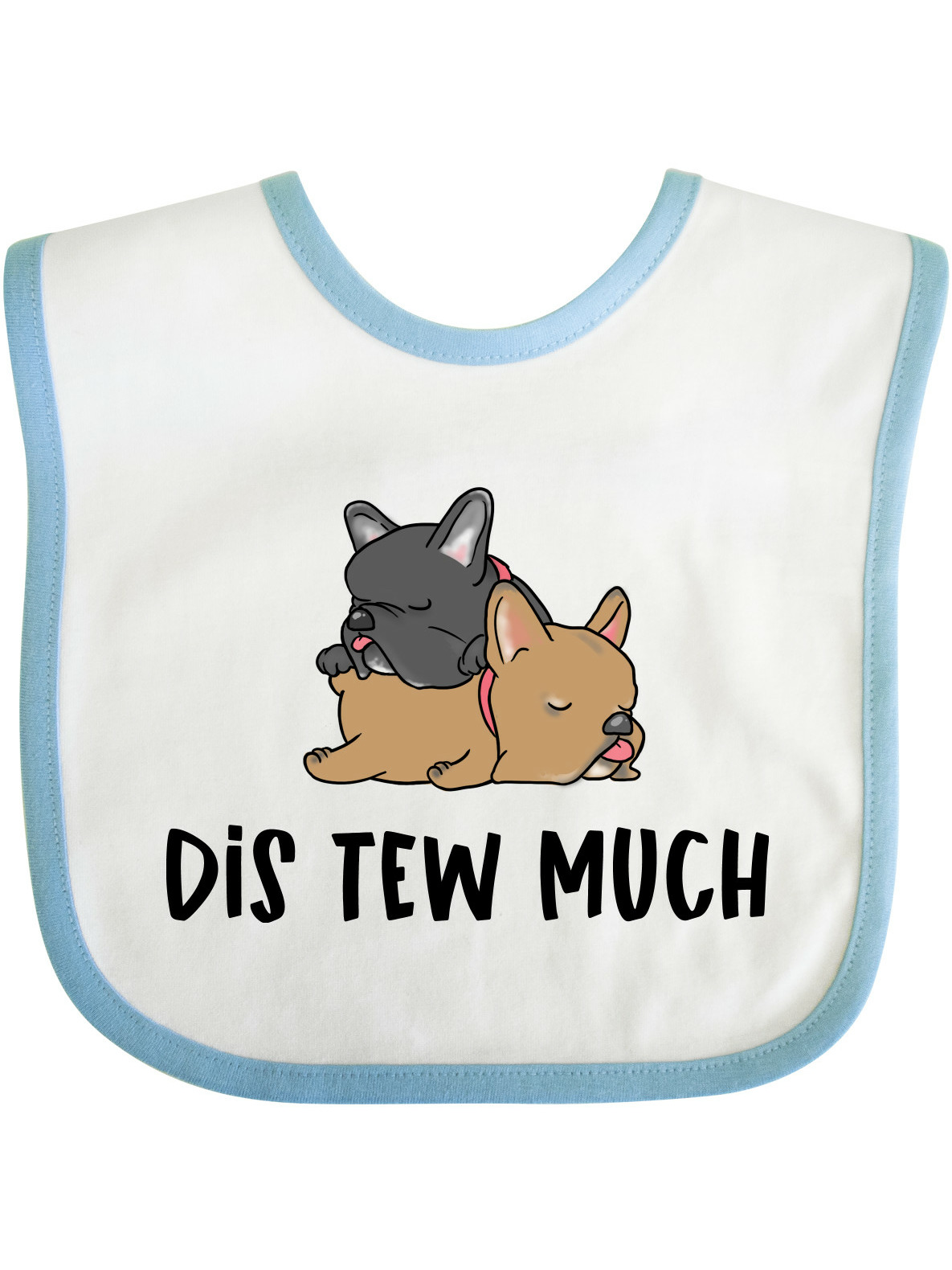 Inktastic Napping Dis Tew Much Frenchies Boys or Girls Baby Bib ...