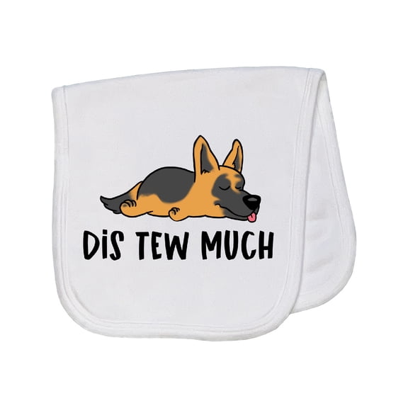Inktastic Napping Dis Tew Much German Shepherd Baby Burp Cloth