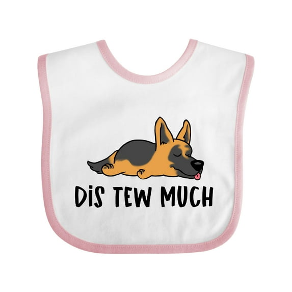Inktastic Napping Dis Tew Much German Shepherd Boys or Girls Baby Bib