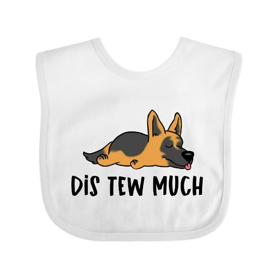 Inktastic Napping Dis Tew Much German Shepherd Boys or Girls Baby Bib