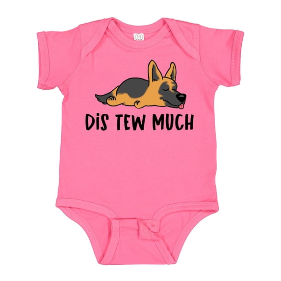 Inktastic Napping Dis Tew Much German Shepherd Boys or Girls Baby Bodysuit