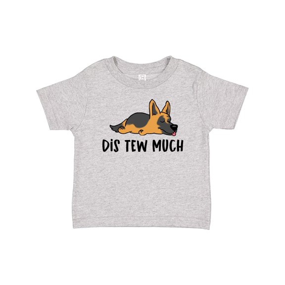Inktastic Napping Dis Tew Much German Shepherd Boys or Girls Baby T-Shirt