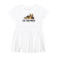 thumbnail image 1 of Inktastic Napping Dis Tew Much German Shepherd Girls Baby Dress, 1 of 5