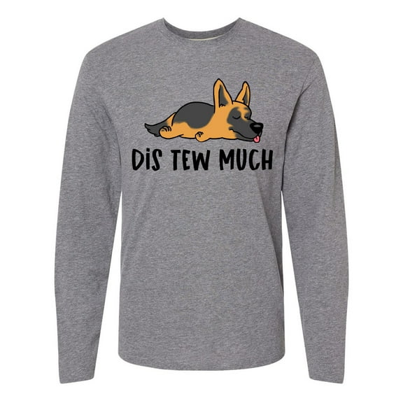 Inktastic Napping Dis Tew Much German Shepherd Long Sleeve T-Shirt